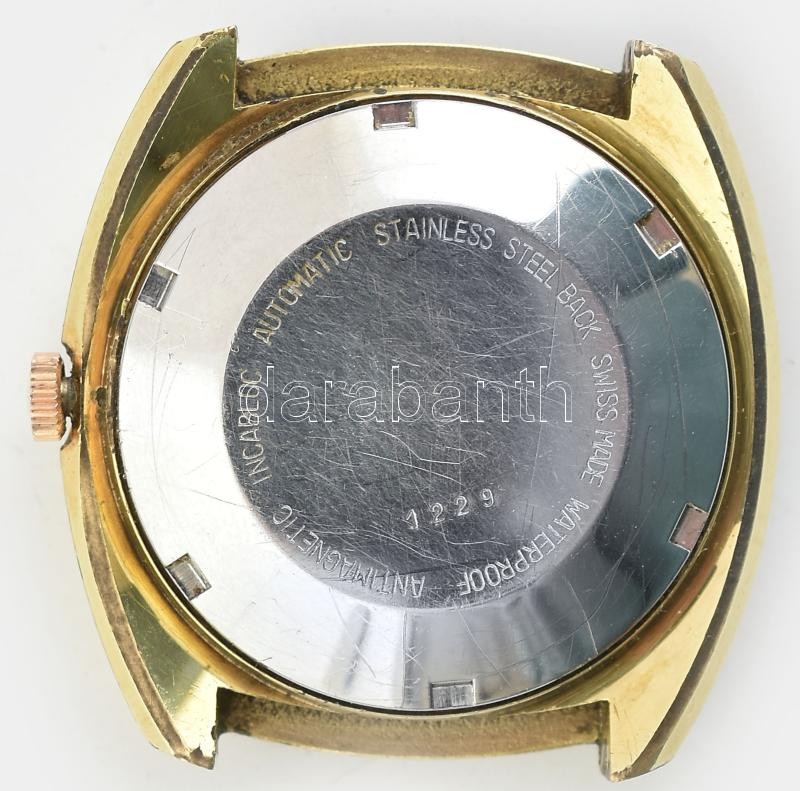 Waltic Super automata karóra. 25 köves szerkezettel Működő, jó állapotban kopásokkal d: 35 mm - Image 2