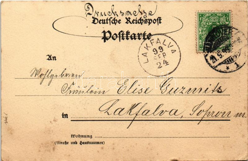 1899 (Vorläufer) Hannover, Georgsplatz mit Theater / square, theatre (fl) - Image 2