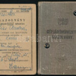 1931 2 db igazolvány Felvonókezelő, gépjárművezető