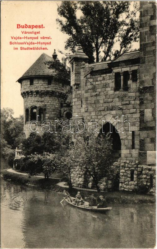 1915 Budapest XIV. Városliget, Vajdahunyad vár (EK)