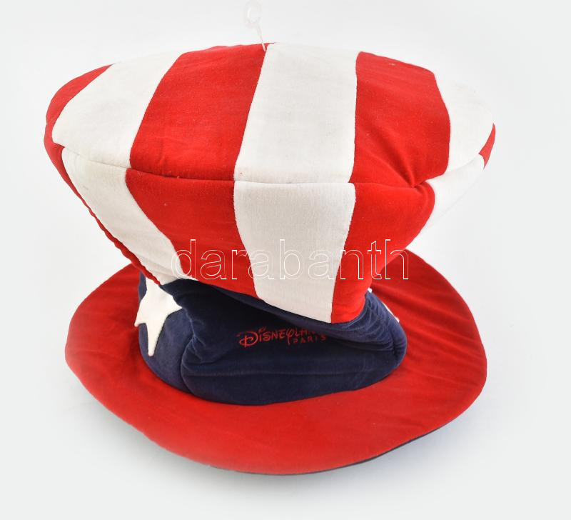 Disneyland Paris 'Uncle Sam' kalap, szövet, jelzett, d: 32 cm