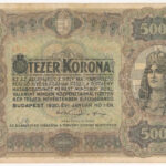 1920. 5000K 'Orell Füssli Zürich' nyomdahellyel, piros '5B02 516017' sorszámmal T:III kis restaurálás