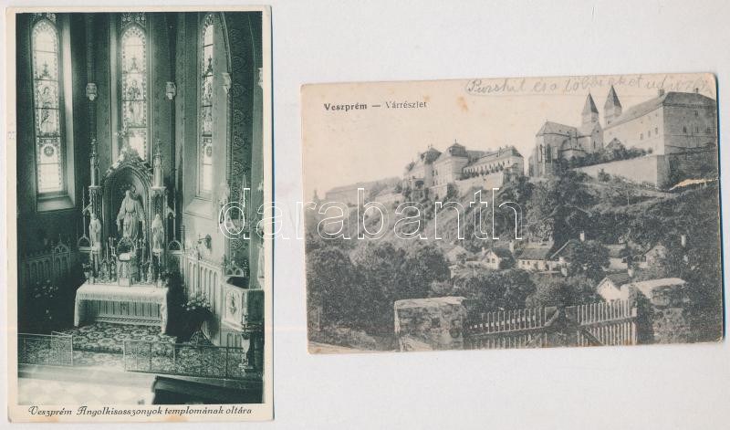 Veszprém - 5 db régi képeslap - Image 2