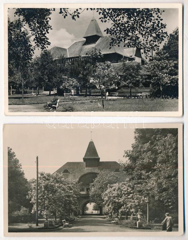 Palics, Palic;- 2 db régi képeslap / 2 pre-1945 postcards