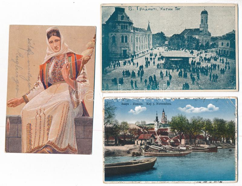 6 db RÉGI vajdasági képeslap / 6 pre-1945 Voivodian postcards