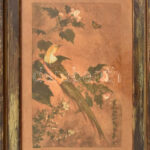 Olvashatatlan jelzéssel, japán művész: Fácán. Akvarell, papír. 25x16 cm. Üvegezett keretben.