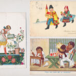 29 db RÉGI magyar népviseletes üdvözlő képeslap vegyes minőségben / 29 pre-1945 Hungarian folklore greeting motive postcards in mixed quality