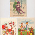 29 db RÉGI magyar népviseletes üdvözlő képeslap vegyes minőségben / 29 pre-1945 Hungarian folklore greeting motive postcards in mixed quality - Image 2