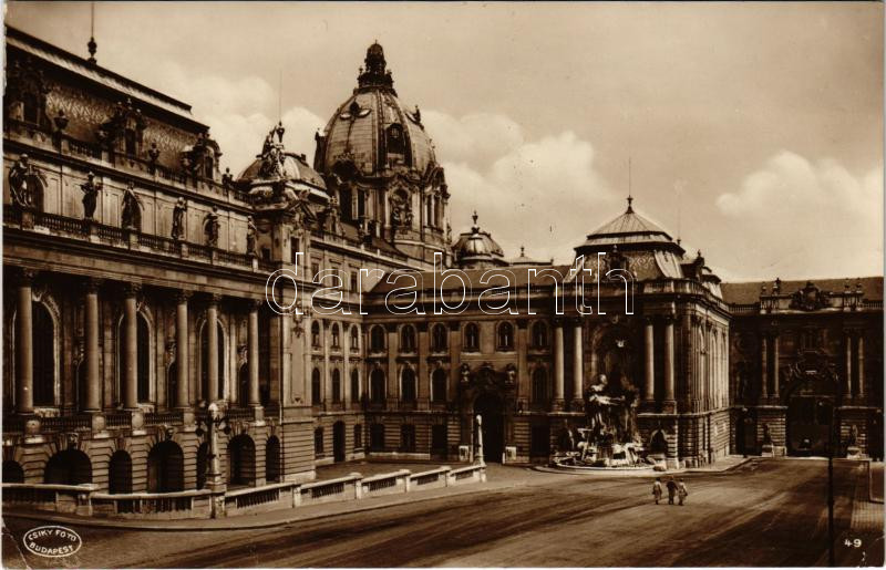 1928 Budapest I. Királyi palota, Palota út. Csiky Foto (EK)