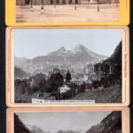 cca 1890 9 db Német városképes kabinetfotó 11x17 cm / 9 vintage Germany photos Heilbrunn, Reichenhall, Dresden - Image 2