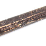 Antik ezüst berakásos szipka. Borostyán, fa. Nagy méretű, bőr tokban 13 cm - Image 4
