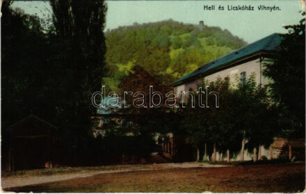 1910 Vihnye, Vihnyefürdő, Kúpele Vyhne; Hell és Licskó ház. Joerges kiadása / villas, spa (EK)