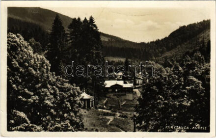 1935 Koritnyica, Korytnica; fürdő, kávéház / spa, café