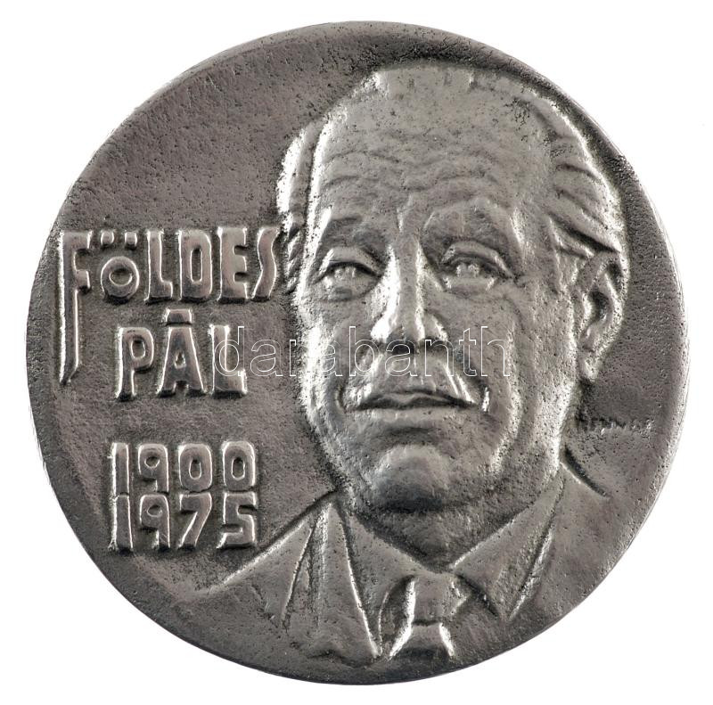 Renner Kálmán (1927-1994) 1975. 'Földes Pál 1900-1975 / Textilipari Műszaki és Tudományos Egyesület' fém emlékérem (86mm) T:2