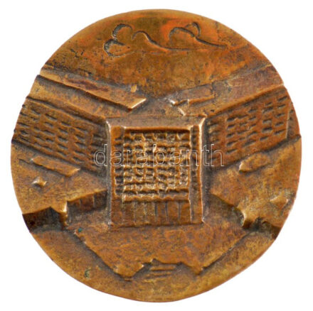1988. 'A finn-magyar gyógyszálló alapkőletételének emlékére - Budapest' bronz emlékplakett dísztokban (79mm) T:2