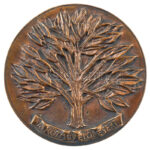 ~1970-1980. 'A közművelődésért / Megyei Művelődési Központ Kecskemét' bronz emlékérem (91mm) T:1