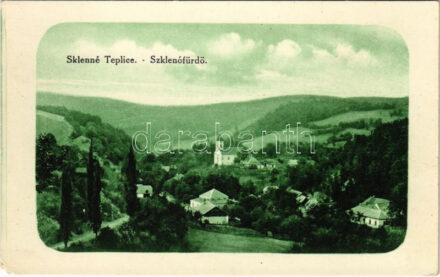Szklenófürdő, Sklené Teplice; látkép / general view, spa (EM)