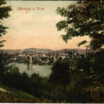 1907 Maribor, Marburg a. Drau; + 'HIDAS POZSONY POSTAI ÜGYN.' (Rb)