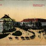 1917 Hradec Králové, Königgrätz; Delostrelecké kasárny / Artillerie Kaserne / military barracks + 'K.u.k. Permanenter Krankenzug N. 54. (tears)