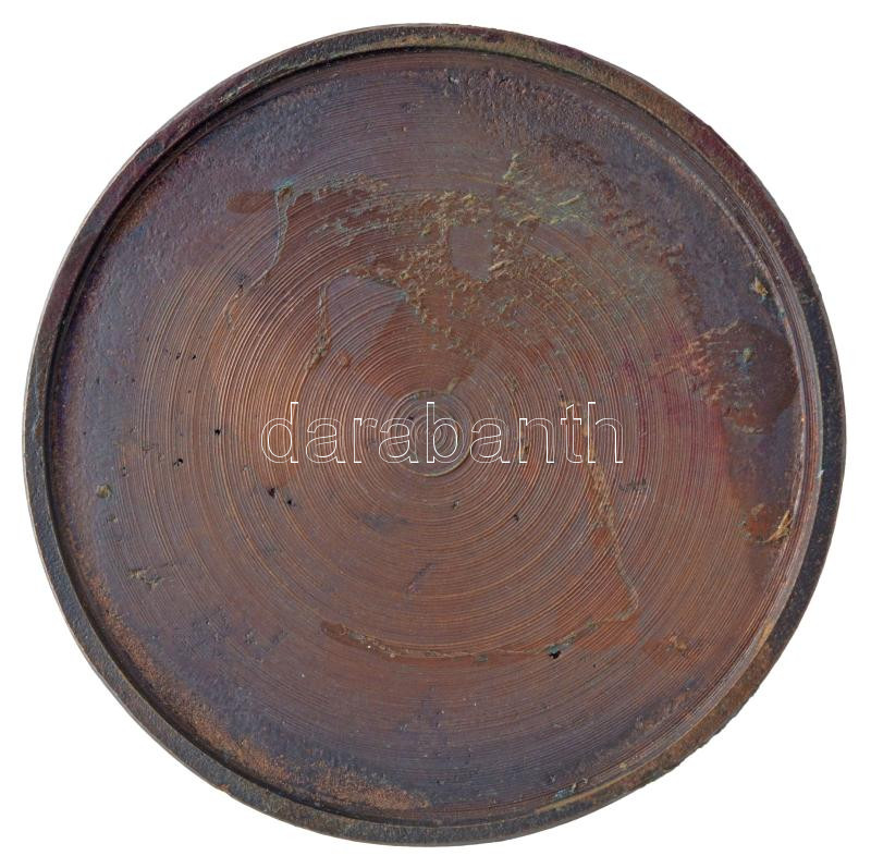 ~1960-1970. 'Magyar Honvédség Katonai Igazgatási és Adatfeldolgozó Központ' egyoldalas bronz emlékérem (63mm) T:1- - Image 2