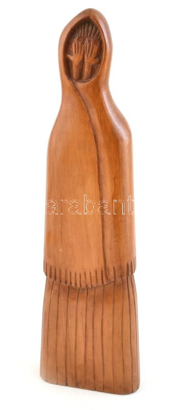 K jelzéssel: Fafaragás, kopásokkal, m: 40 cm