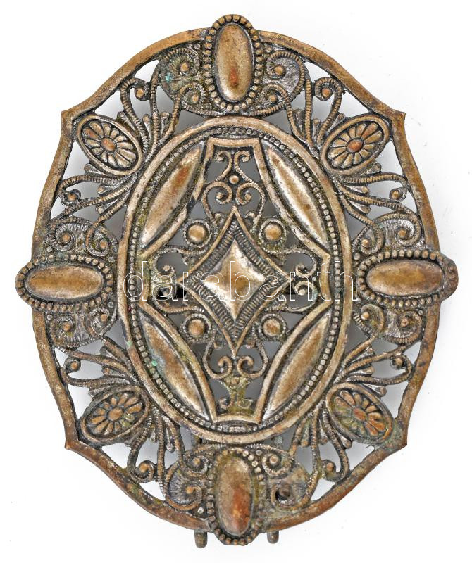 Fém övcsat, 6×5 cm