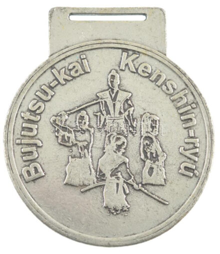 2012. 'IBF Világbajnokság 2012 / Bujutsu-kai Kenshin-ryu' kétoldalas ezüstözött bronz díjérem szalag nélkül (85mm) T:2