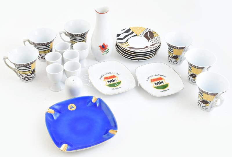 Vegyes porcelán tétel, vegyes állapotban, garancia nincs!