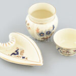 3 db Zsolnay porcelán tálka, klf mintával. Kézzel festett, jelzett, hibátlan. 6 cm, 7 cm, 11 cm