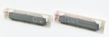 2 db Fleischmann vasútmodell, 5147 és 5148 cikkszámú személykocsik, újszerű állapotban, eredeti dobozukban / Fleischmann No. 5147 and 5148 model railway (2 pcs), passenger cars, in good condition, in original boxes