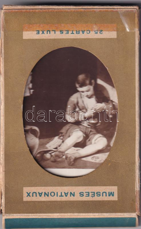 Musées Nationaux - 25 db régi múzeumi képeslap tokban / 25 pre-1945 museum postcards in case