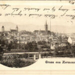 1901 Nagyszeben, Hermannstadt, Sibiu; látkép. Karl Graef kiadása / general view (kis szakadás / small tear)