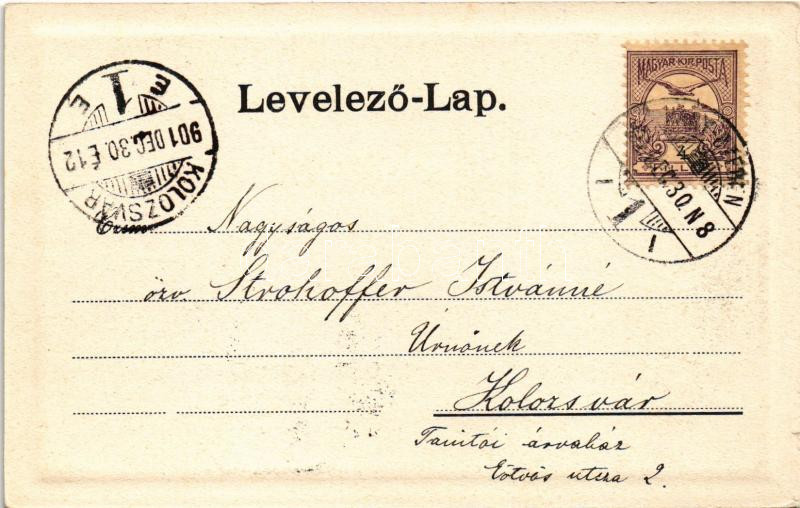 1901 Nagyszeben, Hermannstadt, Sibiu; látkép. Karl Graef kiadása / general view (kis szakadás / small tear) - Image 2