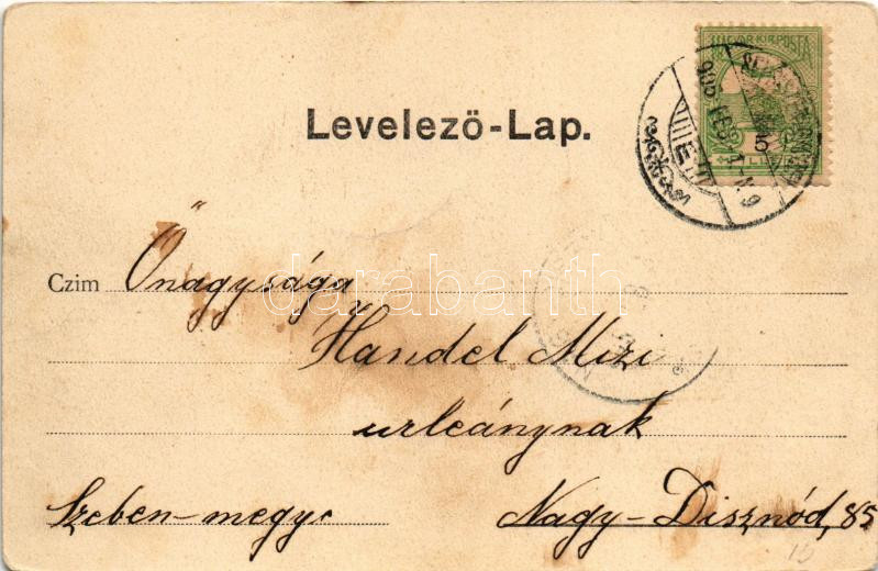 1905 Sepsiszentgyörgy, Sfantu Gheorghe; Potsa park. Benkő M. kiadása / park - Image 2