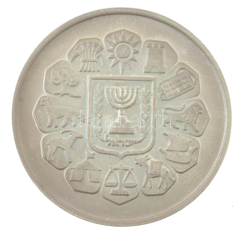 Izrael DN 'Kelj fel, ragyogj, mert eljött világosságod' Ag kétoldalas emlékérem fa tokjában (26,1g/0,935/36mm) T:1- Israel ND 'Arise shine, for thy light has come' Ag two-sided commemorative medallion in wood case (26,1g/0,935/36mm) C:AU - Image 2