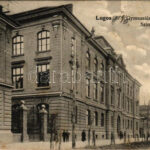 1905 Lugos, Lugoj; Gimnázium és Színház. Berecz J. kiadása / grammar school, theatre (EK)
