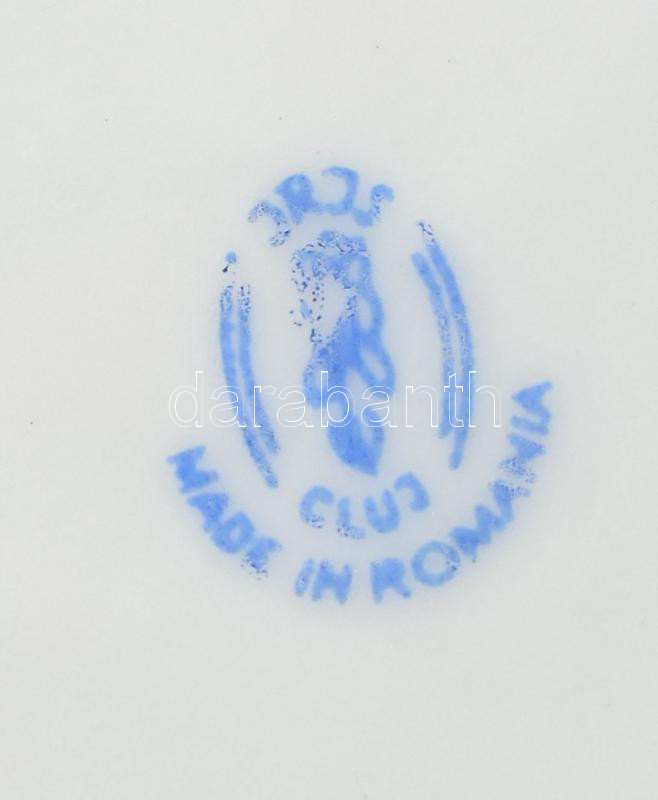 Cluj kínálótál, erősen kopott, jelzett, d: 26 cm - Image 2