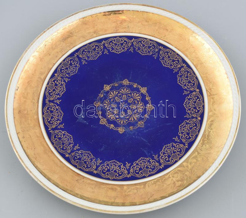 Bavaria porcelán tál, jelzett, kopott, d: 29 cm