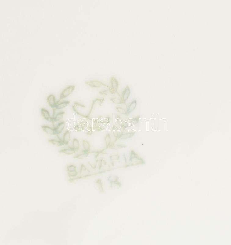 Bavaria porcelán tál, jelzett, kopott, d: 29 cm - Image 2