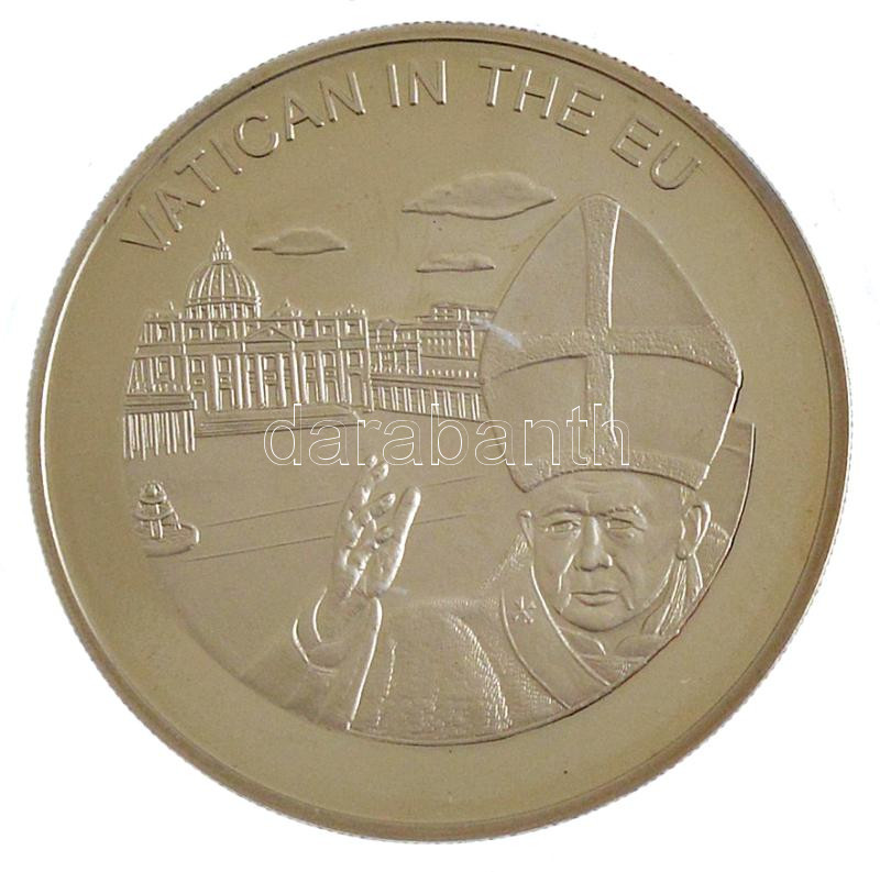 Máltai Lovagrend 2004. 100L Cu-Ni 'Vatikán az EU-ban' T:PP Sovereign Order of Malta 2004. 100 Liras Cu-Ni 'Vatican in the EU' C:PP