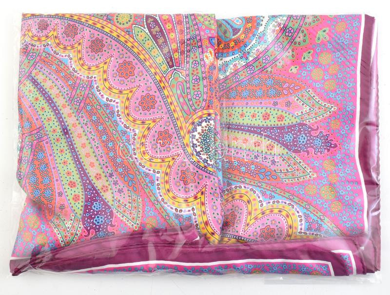 Romx Hubegger 100 % selyem sál, 85x85 cm