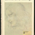 Leonardo da Vinci rajzai, 7 db reprodukció nyomat, 14x9 cm méretben, kiadói papírmappában