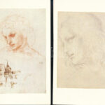 Leonardo da Vinci rajzai, 7 db reprodukció nyomat, 14x9 cm méretben, kiadói papírmappában - Image 2