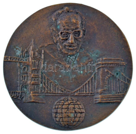 1996. 'Nemzetközi Bálint Centenáriumi Kongresszus - 1896-1996. Május 1-5. - Budapest Magyarország' kétoldalas bronz emlékérem (60mm) T:1 patina