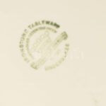 3 db karácsonyi tányér, német, jelzett, fajansz, mázrepedésekkel, d: 24,5 cm - Image 2