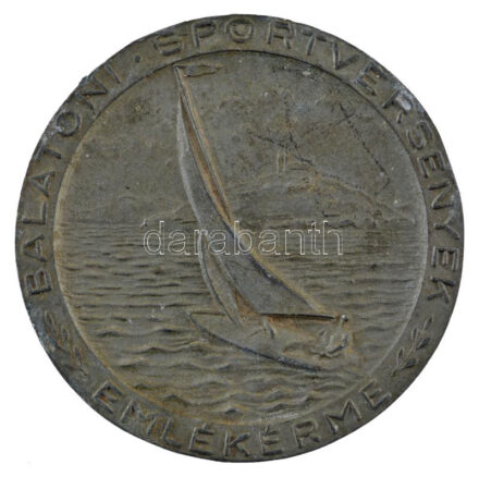 1962. 'Balatoni sportversenyek emlékérme / Keszthely 1962' kétoldalas fém emlékérme (60mm) T:2