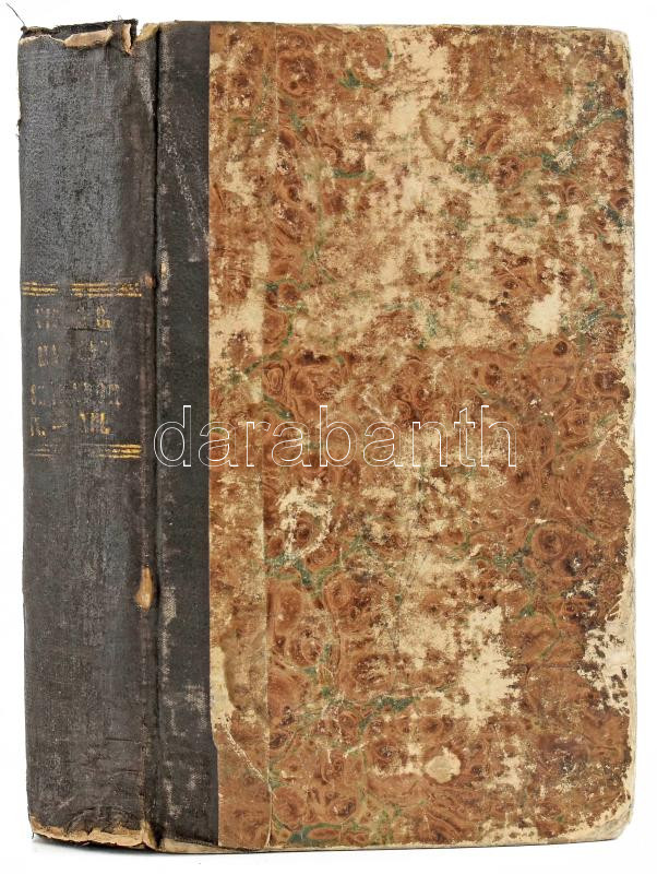 Virág Benedek: Magyar századok IX. - XIII. mű két kötetben teljes. Buda, 1808., Landerer Anna, 1 t.+584+1 p. Kopott félvászon-kötés, a gerincen sérülésnyomokkal, két lap szélén (19/20, 21/22.) hiánnyal, de a szöveg nem sérült, - Image 3