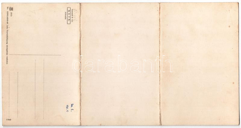 Lovran, Lovrana; 3-tiled folding panoramacard - Image 2
