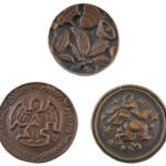3 darab karácsonyi témájú egyoldalas bronz emlékérem (40-48mm) T:1-