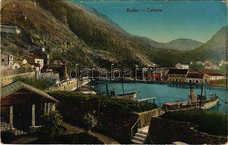 1914 Kotor, Cattaro; + 'K.u.k. Festungsartillerieregiment Nr. 5.' (EK)